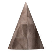 Rustiek verfrommeld papier: textuur feesthoedjes (Achterkant)