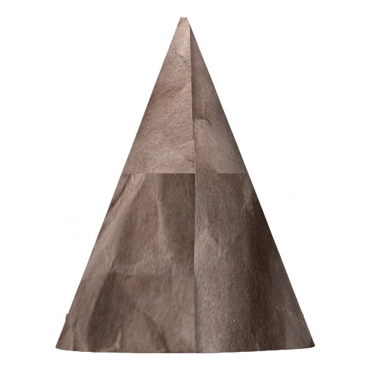 Rustiek verfrommeld papier: textuur feesthoedjes (Achterkant)