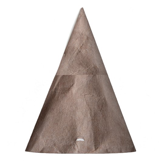 Rustiek verfrommeld papier:  textuur feesthoedjes (Links)