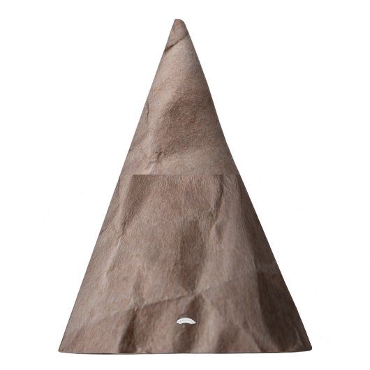 Rustiek verfrommeld papier:  textuur feesthoedjes (Rechts)