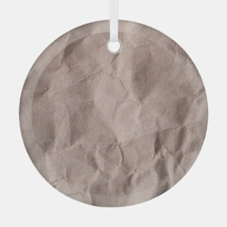 Rustiek verfrommeld papier:  textuur glas ornament