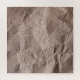 Rustiek verfrommeld papier: textuur legpuzzel