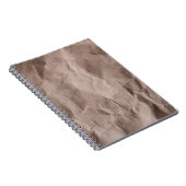Rustiek verfrommeld papier:  textuur notitieboek (Rechterzijde)
