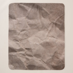 Rustiek verfrommeld papier: textuur sherpa deken