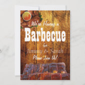 Rustiek Verloving BBQ Party Kaart (Voorkant)