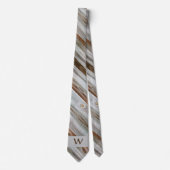 Rustiek verouderd hout bruin en grijs stropdas (Voorkant)