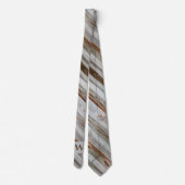 Rustiek verouderd hout bruin en grijs stropdas (Achterkant)