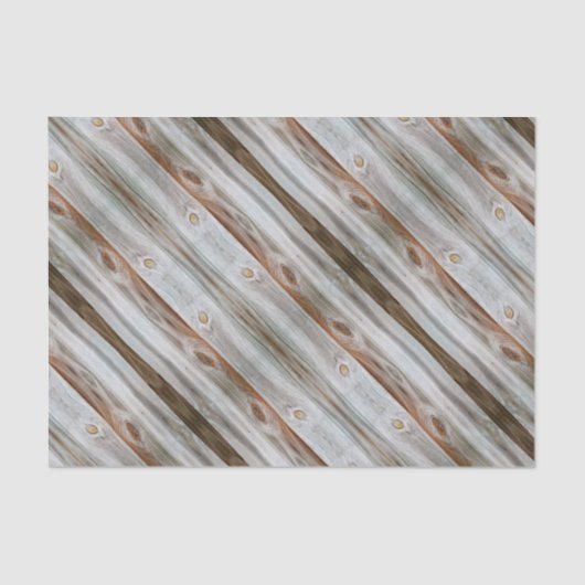 Rustiek verouderd hout bruin en grijs tissuepapier (Voorkant)