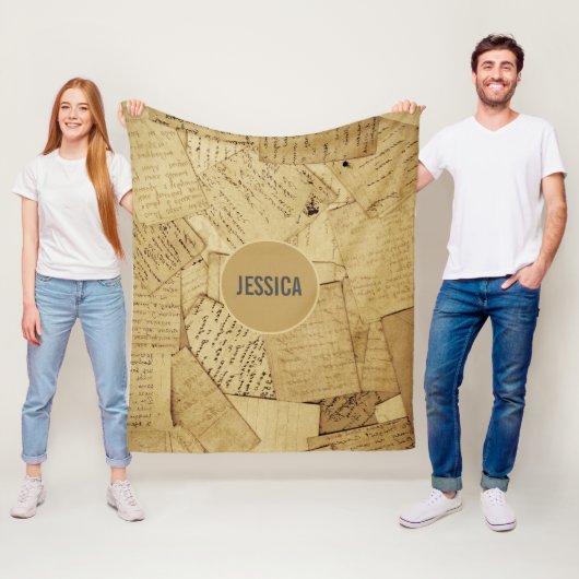 Rustiek Verspreid Patroon Fleece Deken (In situ)