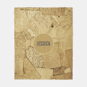 rustiek verstrooid patroon fleece deken (Voorkant)