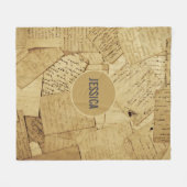 rustiek verstrooid patroon fleece deken (Voorkant (Horizontaal))