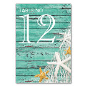 Rustiek verweerd hout zeesterren | Aqua Kaart (Voorkant)