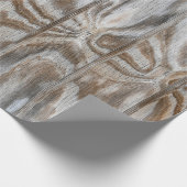 rustiek verweerd houten ontwerp cadeaupapier (Hoek)
