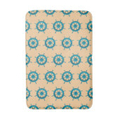 Rustiek Verweerde Boot Stuurwiel Foto Afbeelding Badmat (Voorkant Verticaal)