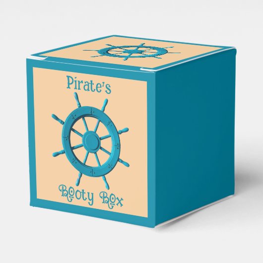 Rustiek Verweerde Boot Stuurwiel Foto Afbeelding Bedankdoosjes (Voorkant Zijde)