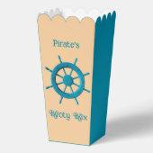 Rustiek Verweerde Boot Stuurwiel Foto Afbeelding Bedankdoosjes (Voorkant)