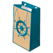 Rustiek Verweerde Boot Stuurwiel Foto Afbeelding Klein Cadeauzakje (Achterkant Gekanteld)