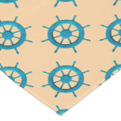 Rustiek Verweerde Boot Stuurwiel Foto Afbeelding Korte Tafelloper (Hoek)