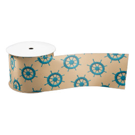 Rustiek Verweerde Boot Stuurwiel Foto Afbeelding Satijnen Lint