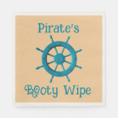 Rustiek Verweerde Boot Stuurwiel Foto Afbeelding Servet (Voorkant)