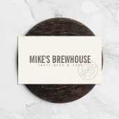  rustiek vet gestempeld Logo ivoor Visitekaartje