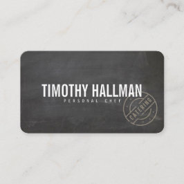  rustiek vet gestempeld Logo krijtbord II Visitekaartje