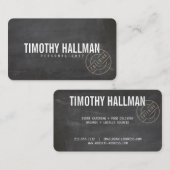  rustiek vet gestempeld Logo krijtbord II Visitekaartje (Voorkant / Achterkant)