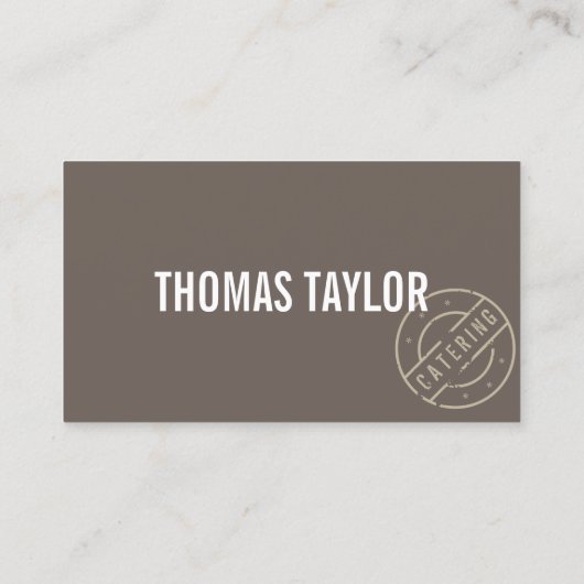  rustiek vet gestempeld wit/bruin II Visitekaartje (Achterkant)