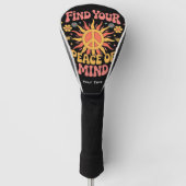 Rustiek Vind uw gemoedsrust Golfheadcover (Voorkant)