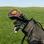 Rustiek Vind uw gemoedsrust Golfheadcover (Insitu)