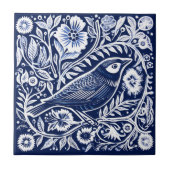 Rustiek Vogel Keramisch Tegeltje (Voorkant)