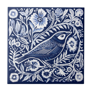 Rustiek Vogel Keramisch Tegeltje