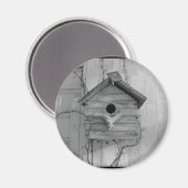 Rustiek Vogelhuis Magneet (Voorkant / Achterkant)
