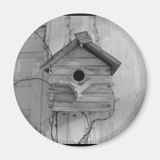 Rustiek Vogelhuis Magneet (Voorkant)
