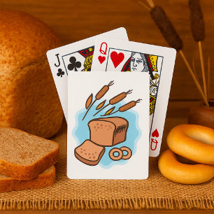Rustiek Volkoren Brood Boerderij Eten Pokerkaarten