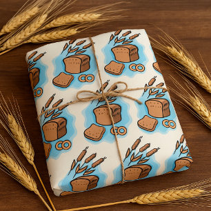 Rustiek Volkoren Brood Boerderij Voedsel Cadeaupapier