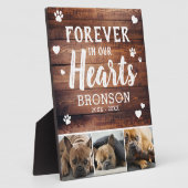 Rustiek Voor Altijd In Onze Hartendierencollage Fotoplaat (Zijkant)