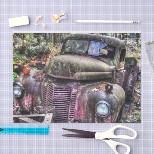 rustiek vrachtwagentispapier tissuepapier (Craft)