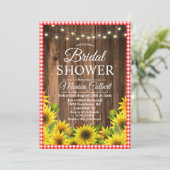 Rustiek Vrijgezellenfeest BBQ Zonnebloemenuitnodig Kaart (Staand voorkant)