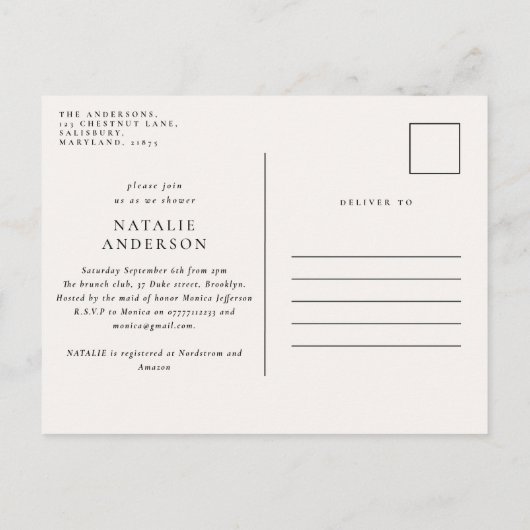 Rustiek vrijgezellenfeest brunch en bubbels bordea aankondigingskaart (Achterkant)