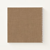 Rustiek Vrijgezellenfeest Burlap Kant Cadeaulijst Notitieboek (Achterkant)