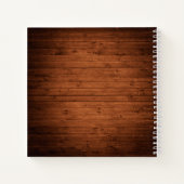 Rustiek Vrijgezellenfeest Houten Kant Lights Cadea Notitieboek (Achterkant)