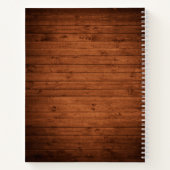 Rustiek Vrijgezellenfeest Houten Lichten Kant Rece Notitieboek (Achterkant)