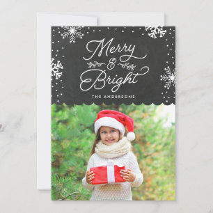 Rustiek Vrolijk en helder   Vakantie fotokaart Feestdagenkaart