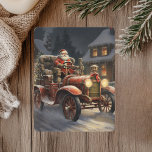 Rustiek Vrolijk Kerstfeest Met Sinterklaas Feestdagenkaart<br><div class="desc">Vier de warmte en charme van het vakantieseizoen met onze rustieke vrolijke kerst Kaart. Deze prachtig ontworpen kaart legt de essentie van een gezellige,  landelijke kerst vast met zijn handgemaakte look en feel.</div>