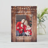 Rustiek Wat een jaar Photo Collage Kerstmis Kaart (Staand voorkant)