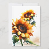 Rustiek Waterverf land 50e verjaardag Kaart (Achterkant)