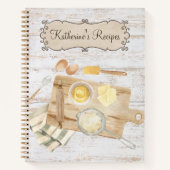 Rustiek Waterverf Land Baking Recept Notitieboek (Voorkant)