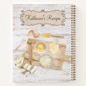 Rustiek Waterverf Land Baking Recept Notitieboek (Achterkant)