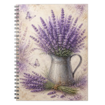 Rustiek Waterverf Lavendel Cottage Tuin Journal